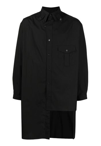 Yohji Yamamoto Camicia asimmetrica - Nero