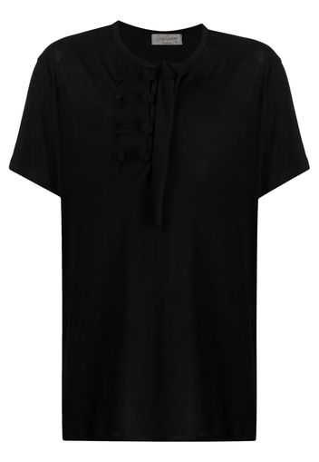 Yohji Yamamoto Technorama decorative-togglesT-shirt - Nero