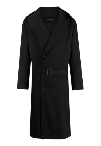 Yohji Yamamoto Trench con cintura - Nero