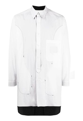 Yohji Yamamoto reversible cotton shirt - Bianco