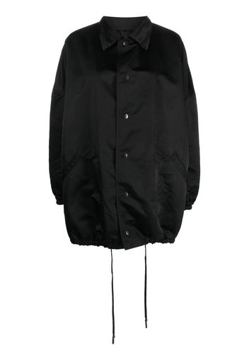 Yohji Yamamoto puffball single-breasted bomber jacket - Nero