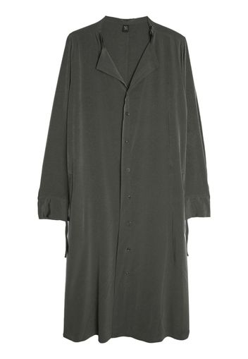 Yohji Yamamoto button-up cotton dress - Grigio