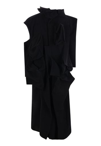 Yohji Yamamoto draped coat - Nero