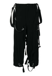 Yohji Yamamoto suspender-strap trousers - Nero