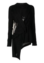 Yohji Yamamoto Giacca asimmetrica - Nero