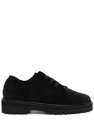 Yohji Yamamoto Stringate 3-Hole Plain - Nero