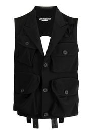 Yohji Yamamoto Gilet smanicato - Nero