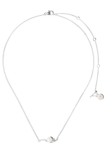 Collana Trend in oro bianco 18kt, perle e diamanti