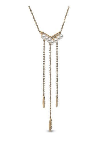 Yoko London 18kt yellow gold Trend freshwater pearl and diamond necklace - Oro