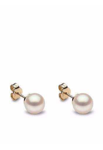 Yoko London 18kt yellow gold Classic 6mm Freshwater Pearl stud earrings - Oro