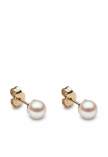 Yoko London 18kt yellow gold Classic 5mm Akoya pearl stud earrings - Oro