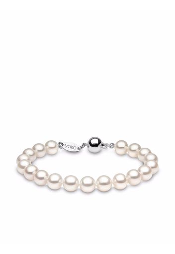 Yoko London 18kt white gold Classic 8mm Freshwater pearl bracelet - Argento