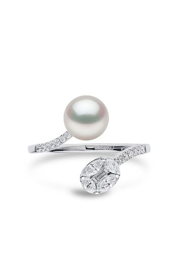 Yoko London 18kt white gold Starlight pearl and diamond ring - Argento