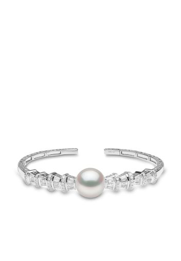 Yoko London Bracciale Starlight in oro bianco 18kt con perla dei Mari del Sud e diamanti - Argento