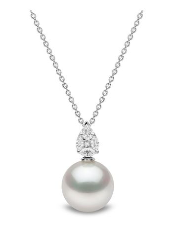 Yoko London Collana Starlight in oro bianco 18kt con perla dei Mari del Sud e diamanti - Argento