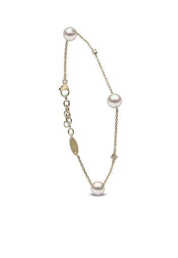 Yoko London 18kt yellow gold Classic Akoya pearl bracelet - Oro