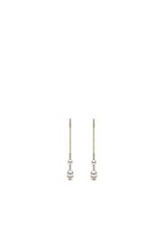 Yoko London 18kt yellow gold Trend freshwater pearl and diamond arrow earrings - Oro