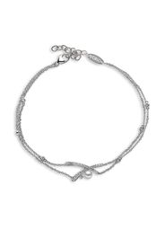 Yoko London Bracciale in oro bianco 18kt con perle Akoya e diamanti - Argento