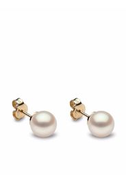 Yoko London 18kt yellow gold Classic 8mm Freshwater pearl stud earrings - Oro