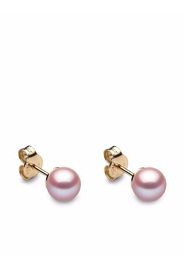 Yoko London 18kt yellow gold Classic 6mm Freshwater pearl stud earrings - Oro