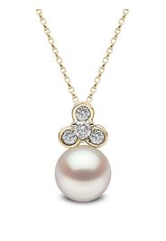 Yoko London 18kt yellow gold Trend diamond and pearl pendant necklace - Oro