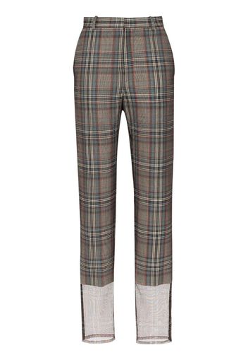 Pantaloni con motivo tartan