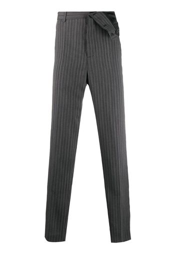 striped knitted tailored trousers