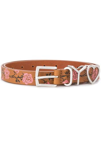 floral embroidered belt