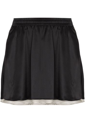 Y/Project reversible side-stripe miniskirt - Nero