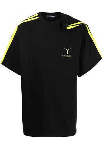 Y/Project clip-shoulder logo T-shirt - Nero