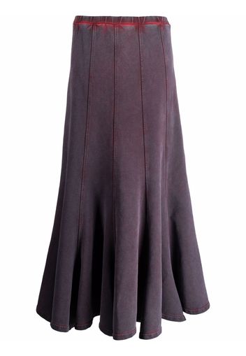 Y/Project flared midi skirt - Viola