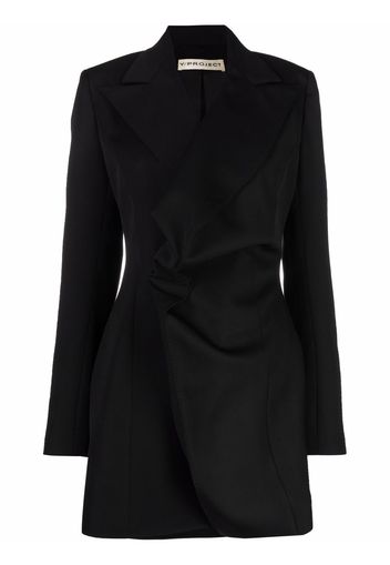 Y/Project blazer wool mini dress - Nero