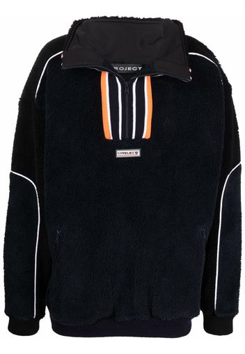 Y/Project logo-patch high-neck jumper - Nero