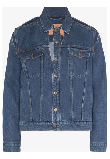 Y/Project Giacca denim con cut-out - Blu