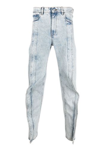 Y/Project slim-cut banana jeans - Blu