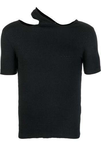 Y/Project cut-out ribbed T-shirt - Nero