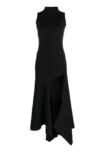 Y/Project side-slit sleeveless dress - Nero