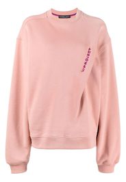 Y/Project logo-embroidered organic cotton sweatshirt - Rosa