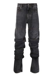 Y/Project layered-design denim jean - Nero