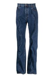 Y/Project Wire wide-leg cotton jeans - Blu