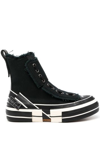 Y's Sneakers alte con bordi sfrangiati - Nero