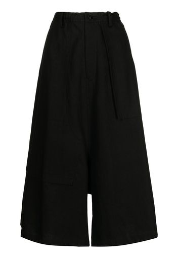 Y's flared culotte trousers - Nero