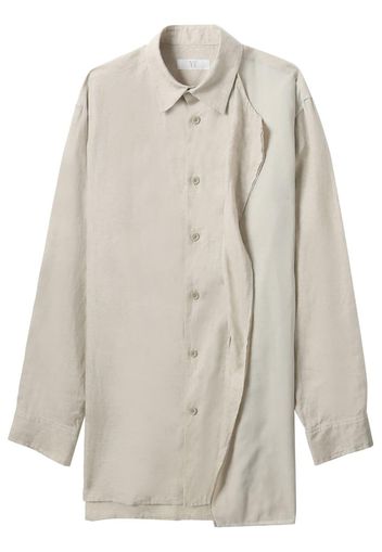 Y's linen buttoned shirt - Toni neutri