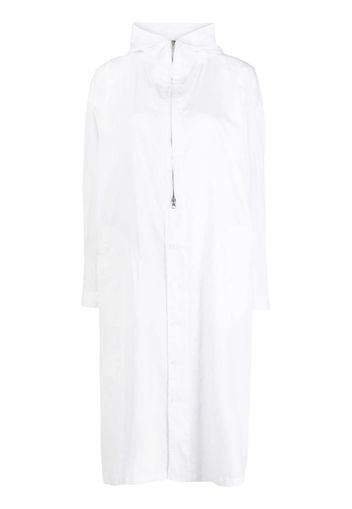 Y's oversized printed cotton coat - Bianco