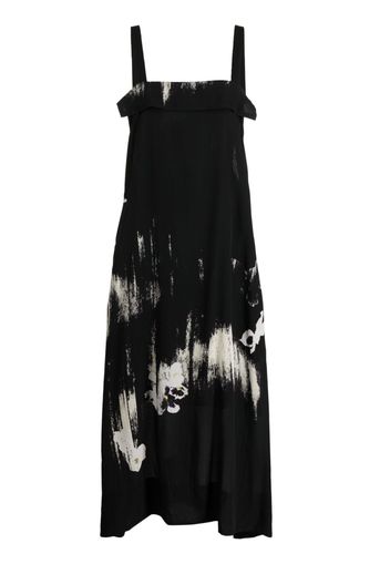 Y's floral-print midi dress - Nero