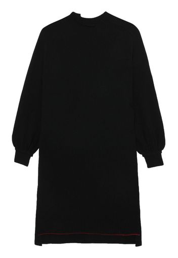 Y's crew-neck knitted dress - Nero