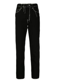 Y's contrast-stitch jeans - Nero