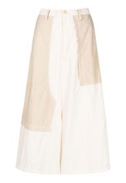 Y's drop-crotch wide-leg trousers - Toni neutri