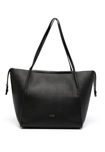 Yu Mei Borsa tote con logo goffrato - Nero