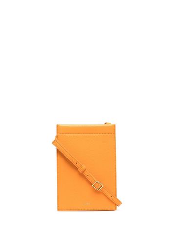 Yu Mei Borsa a spalla mini con logo goffrato - Arancione